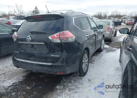 2016 Nissan Rogue Sv z USA, uszkodzony, nr VIN 5N1AT2MV0GC742898